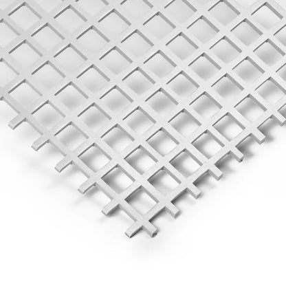 Kunststoff Lochplatte Zuschnitt Qg 10-13 aus PVC in Hellgrau