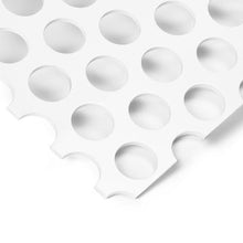 Kunststoff Lochplatte Zuschnitt Rv 20-28 aus PVC in Weiß