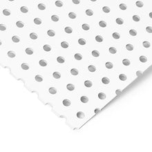 Kunststoff Lochplatte Zuschnitt Rv 6-14 aus PVC in Weiß
